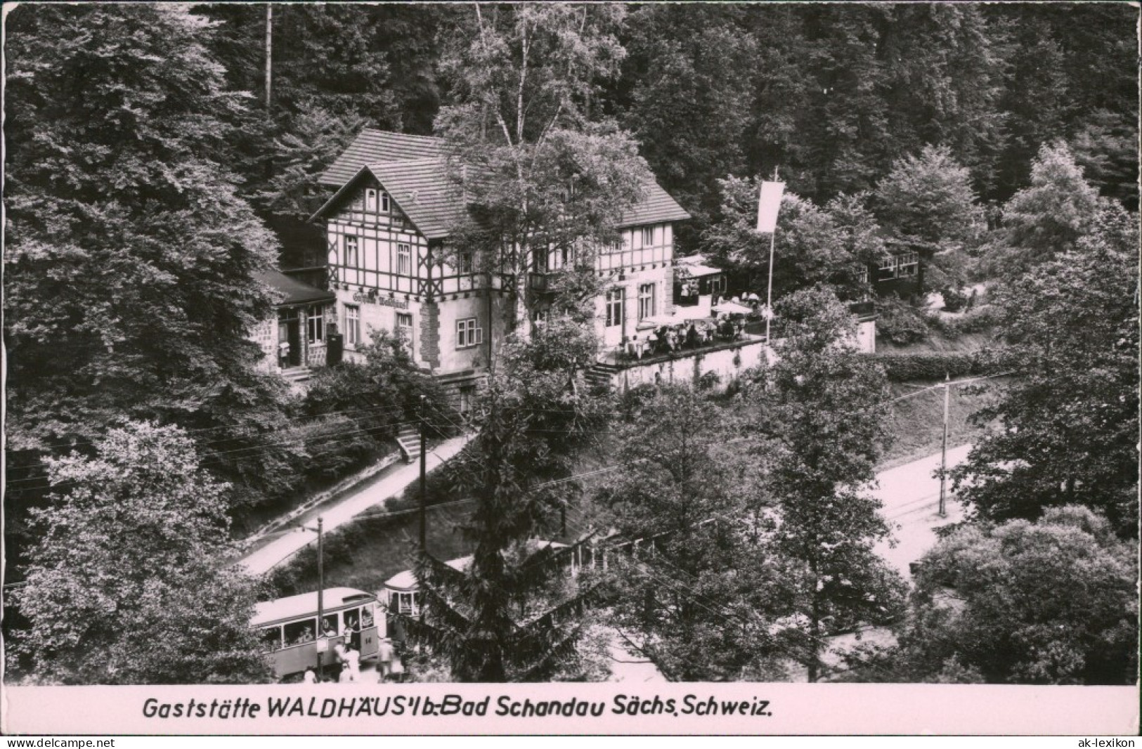 Ansichtskarte Bad Schandau Gaststätte Waldhäus'l 1963 - Bad Schandau