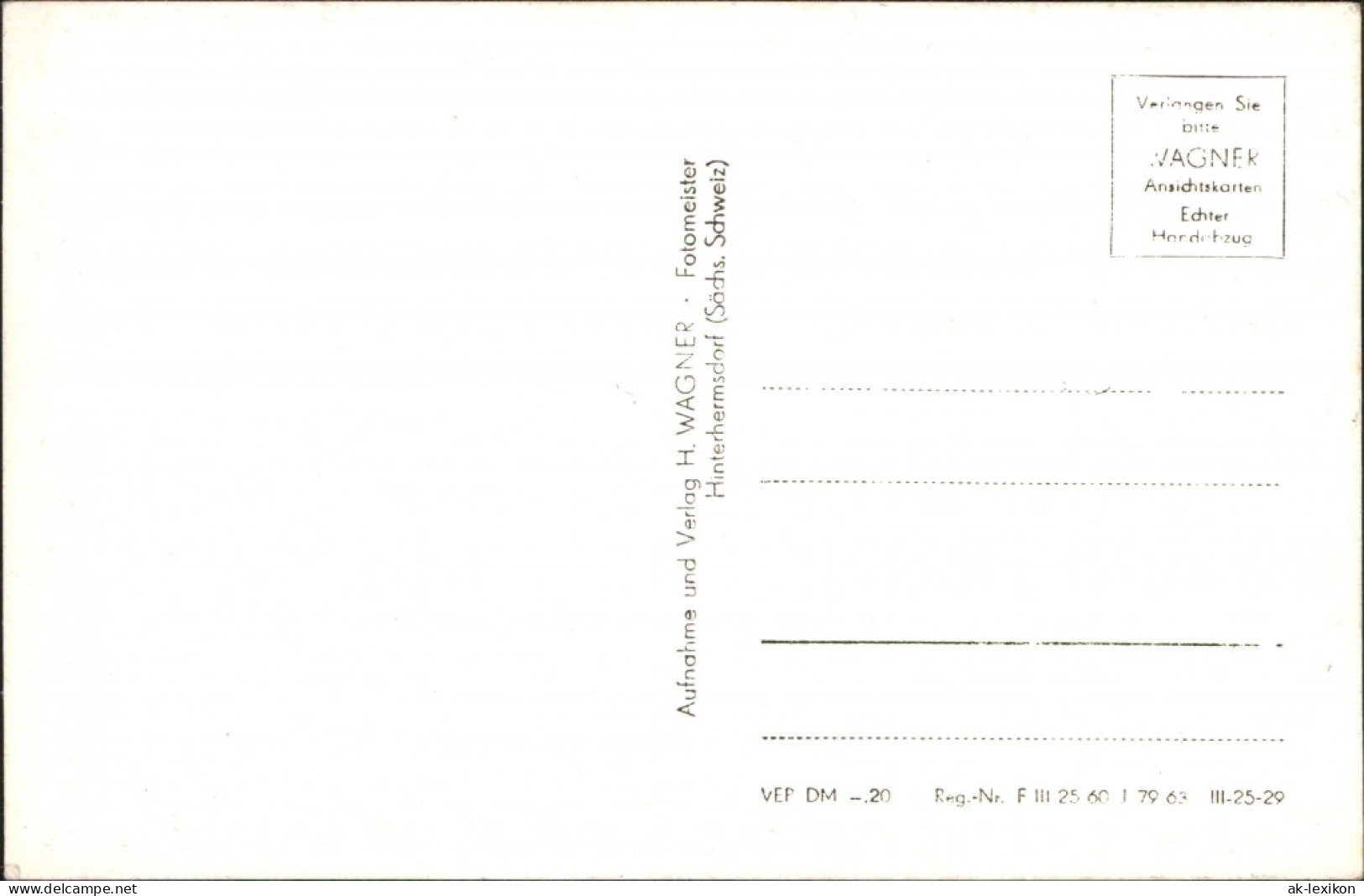 Ansichtskarte Bad Schandau Gaststätte Waldhäus'l 1963 - Bad Schandau