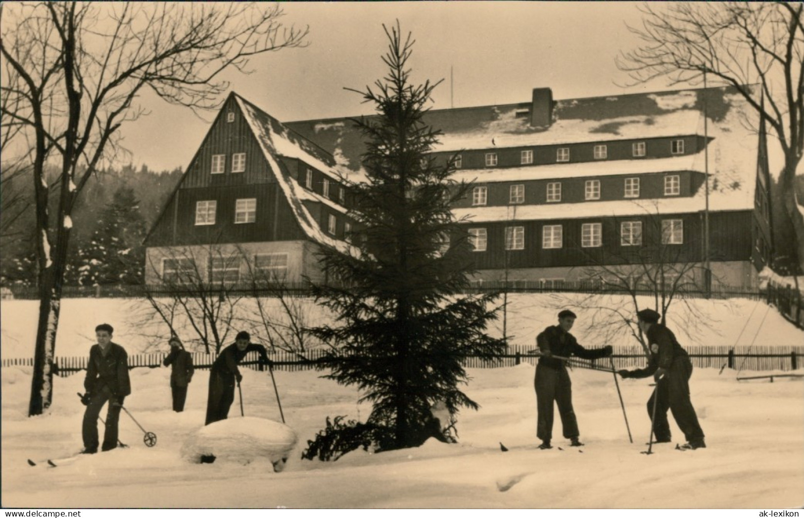 Ansichtskarte Rehefeld-Altenberg (Erzgebirge) FDGB Erholungsheim "Aufbau" 1959 - Rehefeld