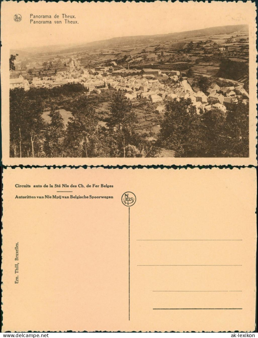 Postkaart Theux Blick Auf Die Stadt 1929  - Sonstige & Ohne Zuordnung