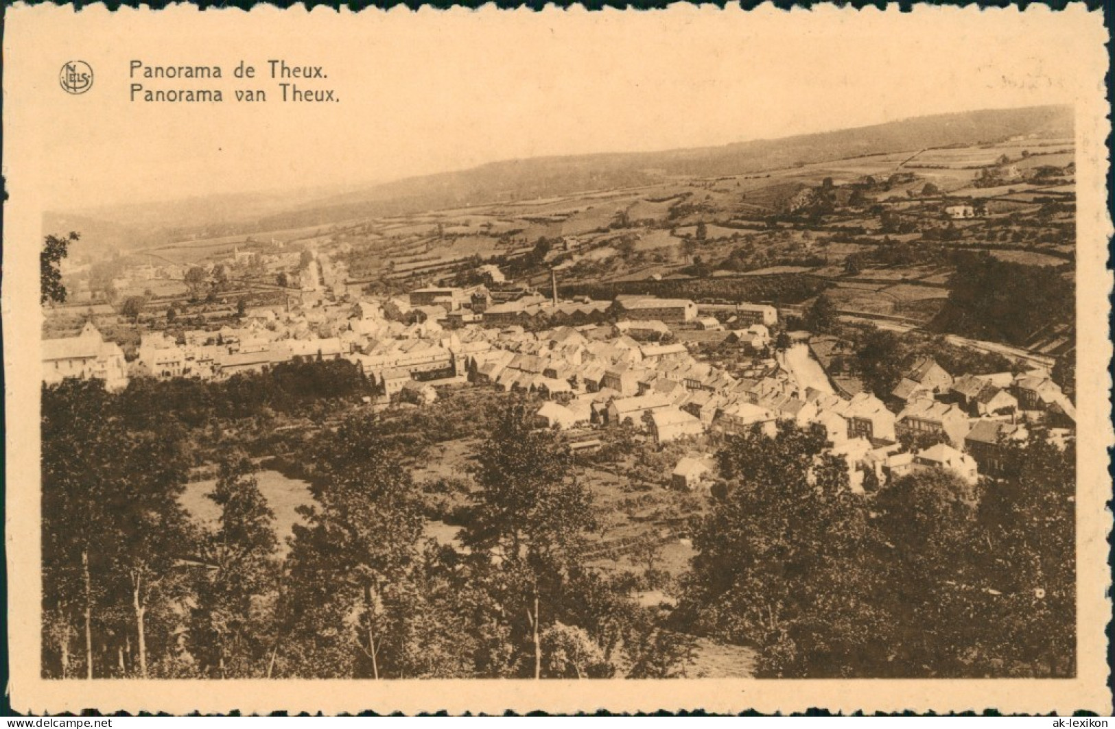 Postkaart Theux Blick Auf Die Stadt 1929  - Sonstige & Ohne Zuordnung