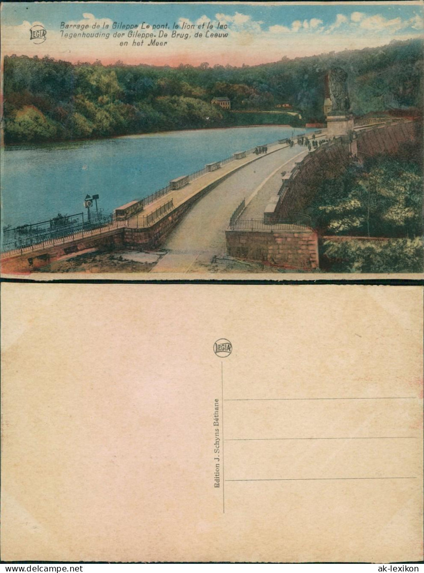 Postkaart Eupen Barrage - Gileppe-Talsperre 1926  - Other & Unclassified