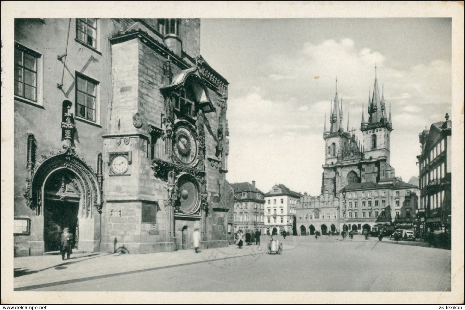 Postcard Prag Praha Teinkirche Und Altstädter Rathaus 1938  - Tschechische Republik