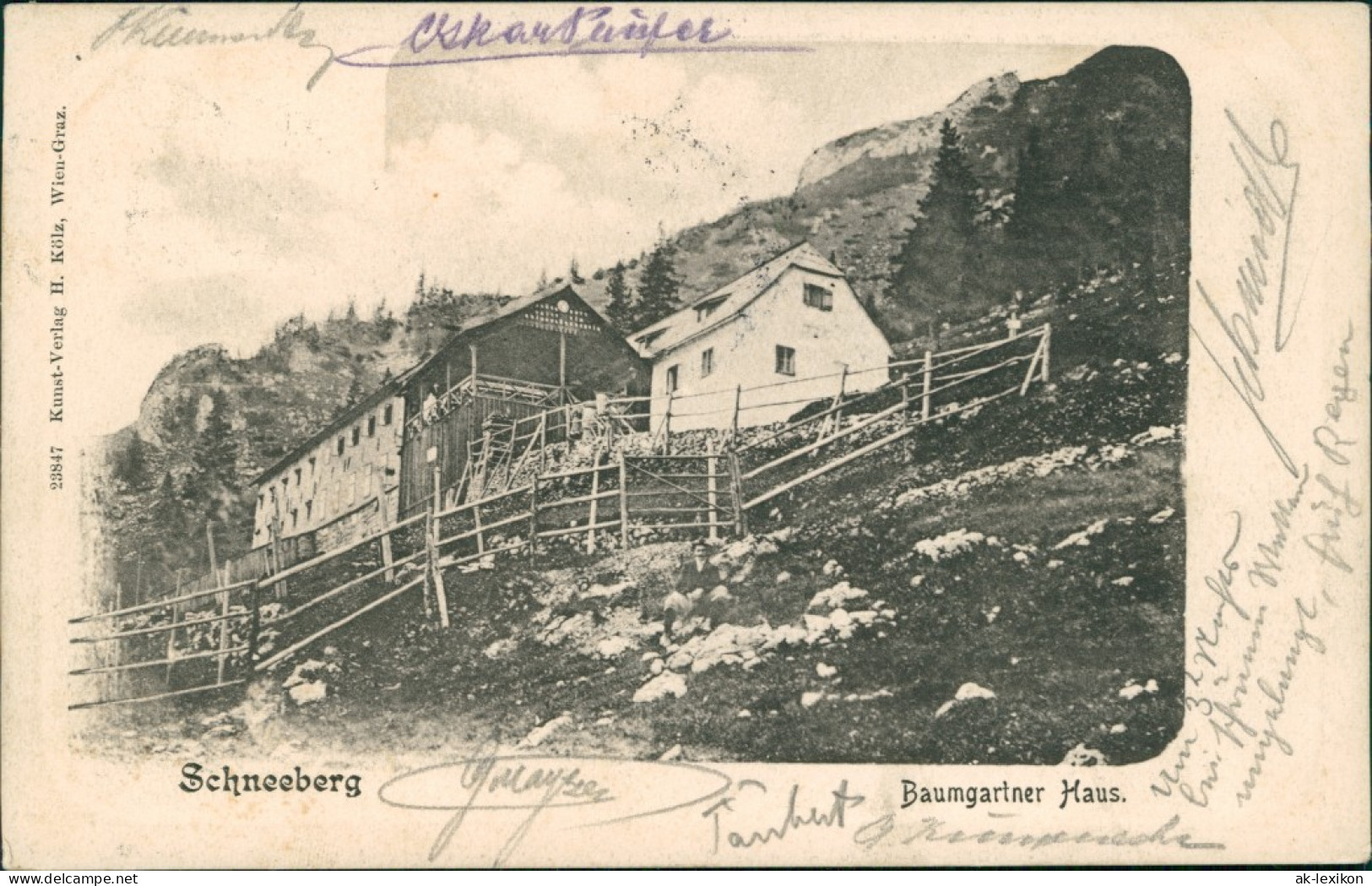 Ansichtskarte Reichenau An Der Rax Baumgartner Haus 1901 - Andere & Zonder Classificatie