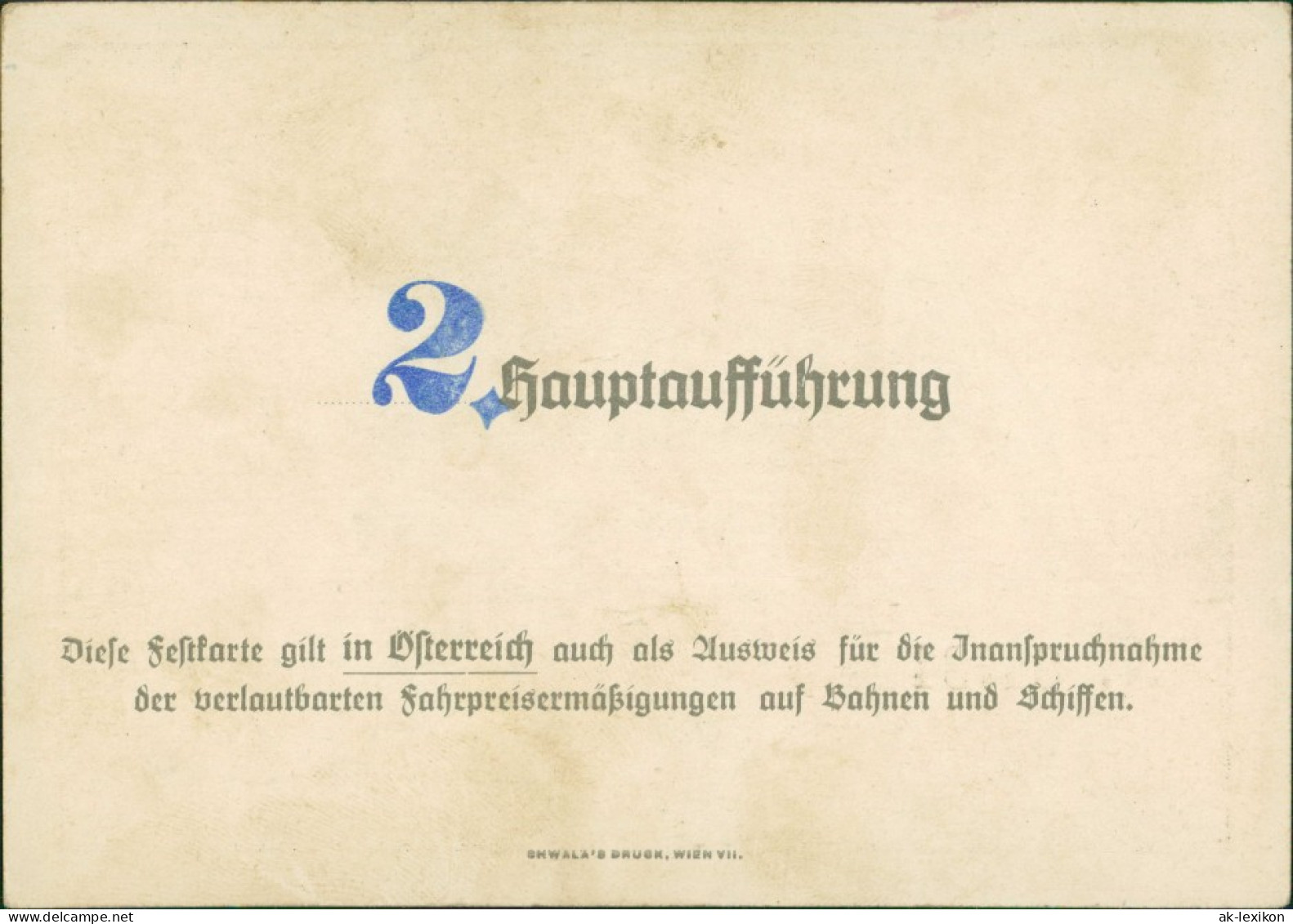 Ansichtskarte Wien Festkarte Mit Panorama 1928 - Other & Unclassified
