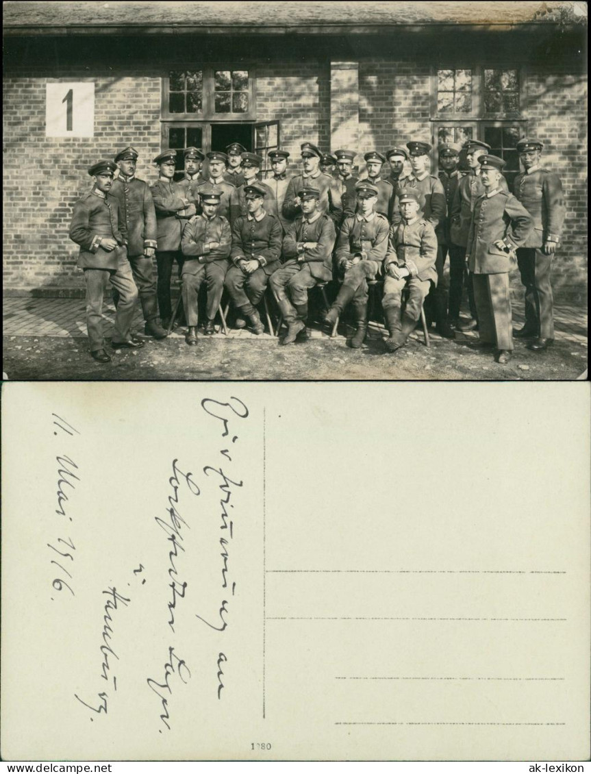 Foto Hamburg Kaserne - Wk1 Soldaten 1916 Privatfoto - Other & Unclassified