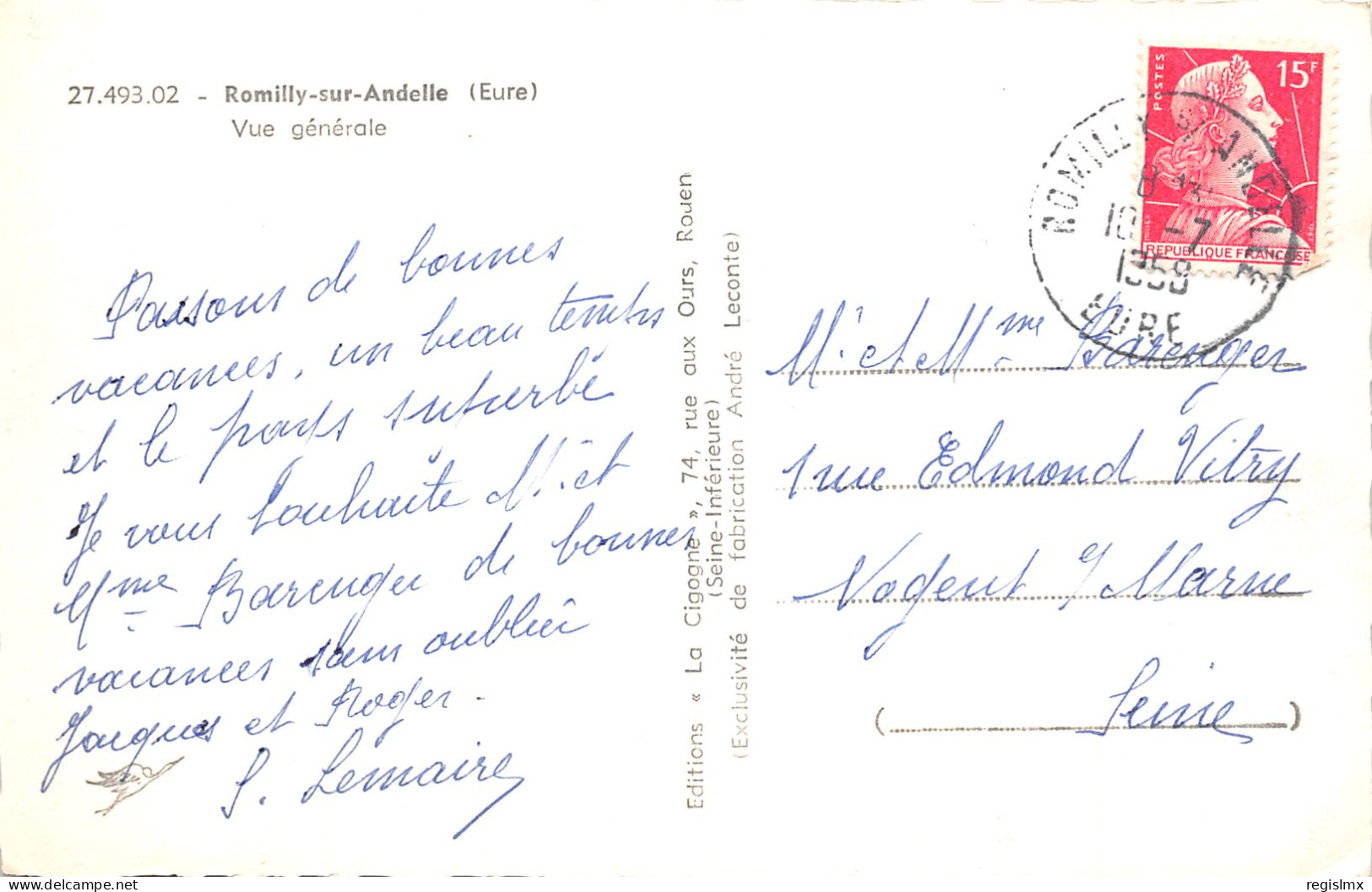 27-ROMILLY SUR ANDELLE-N°351-H/0041 - Other & Unclassified