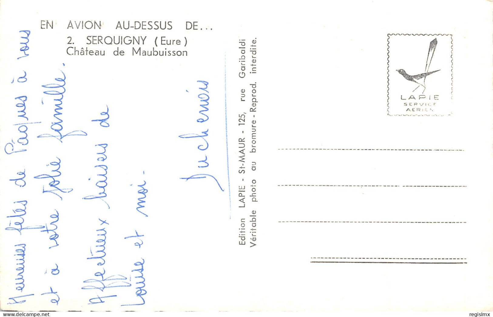27-SERQUIGNY-CHÂTEAU DE MAUBUISSON-N°351-H/0007 - Serquigny