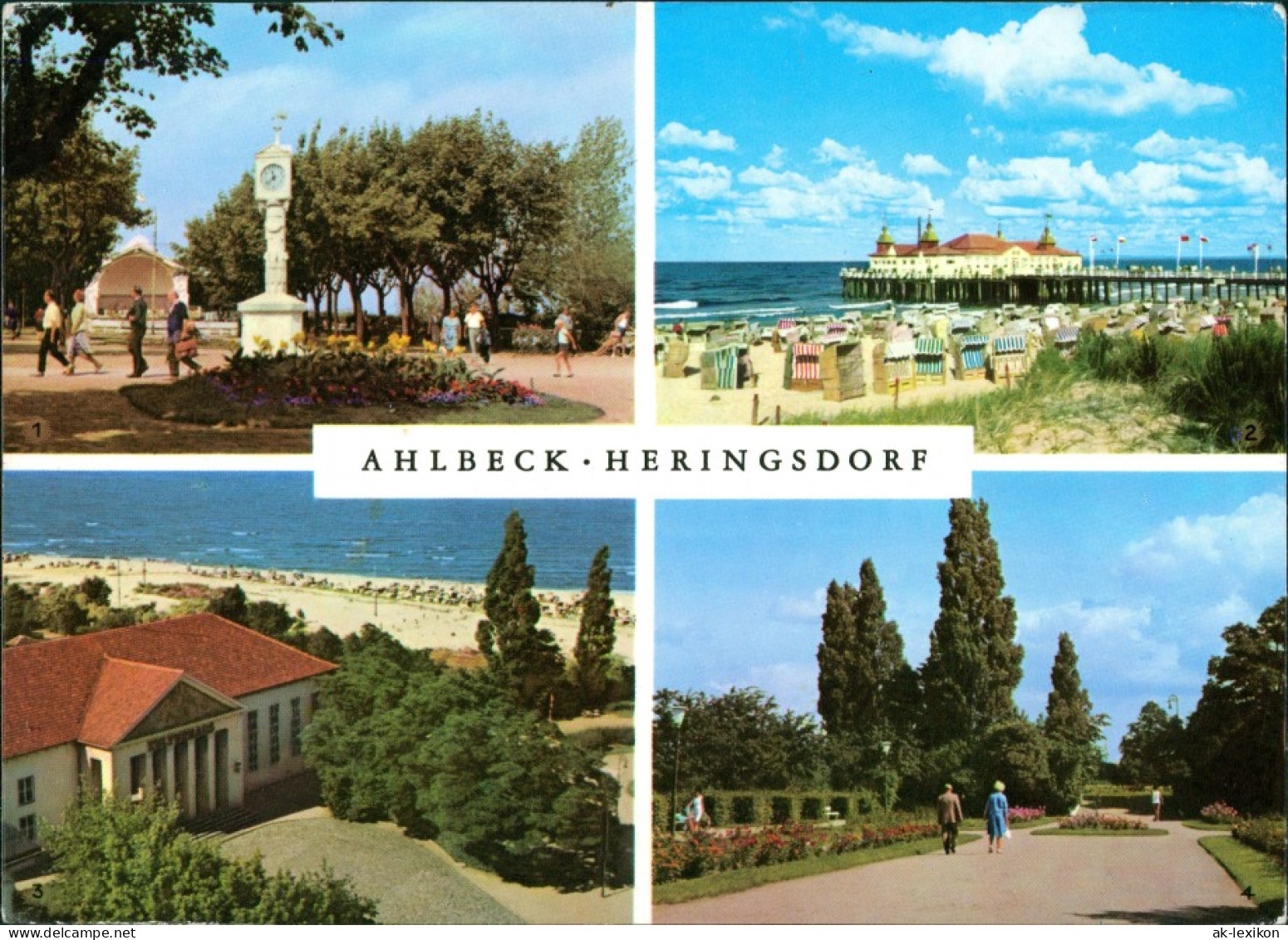 Heringsdorf  Usedom  Seebad Ahlbeck - Kurpark Mit Musikpavillon G1974 - Other & Unclassified