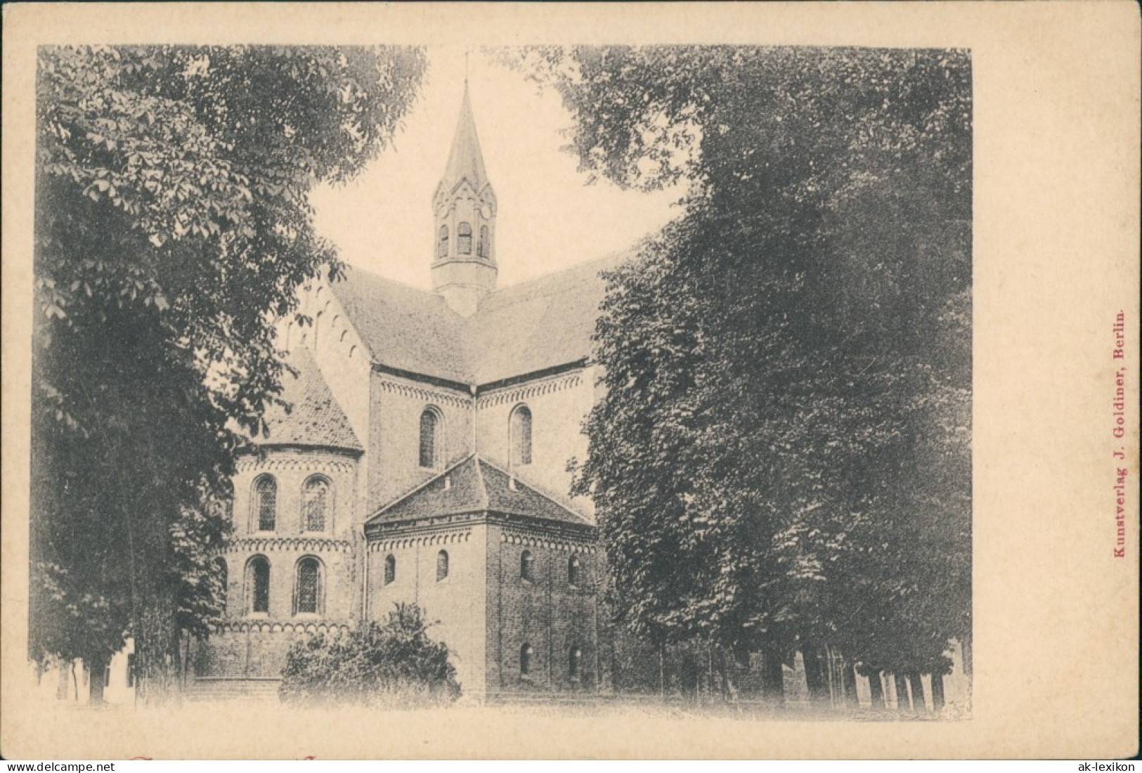 Ansichtskarte Kloster Lehnin Klosterkirche, Blick Durch Die Bäume 1900 - Lehnin