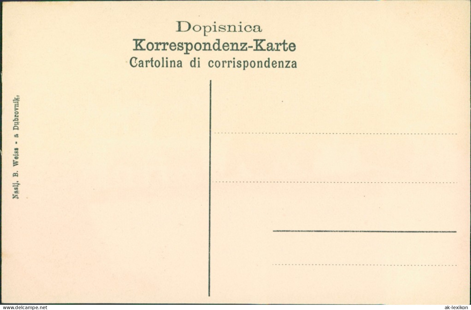 Trsteno Cannosa Canait-Ragusa Dubrovnik Künstlerkarte - Bäume - Cannosa 1909  - Croatie