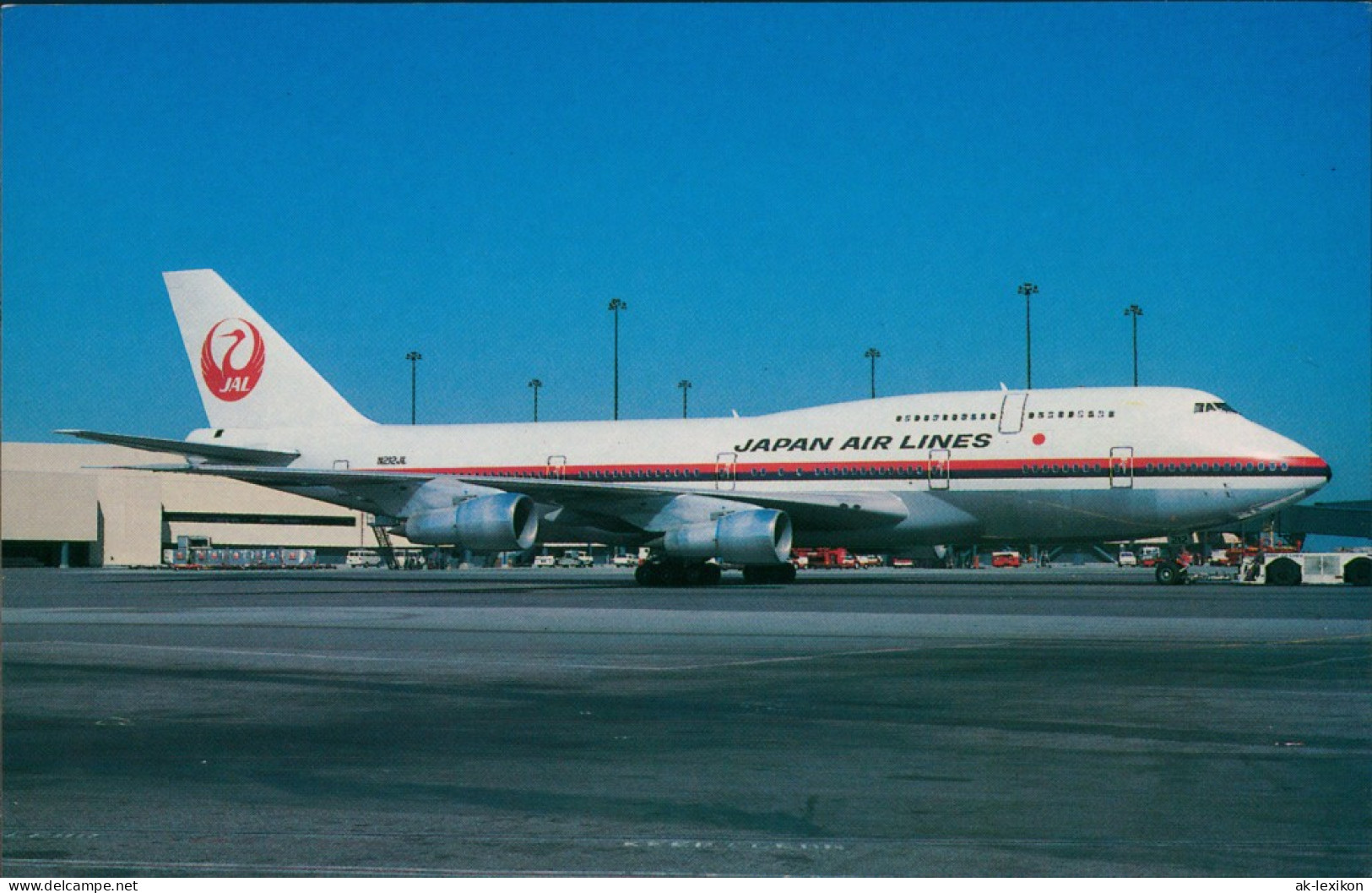 Ansichtskarte  Japan Air Lines Boeing 747-346 N212JL Flugzeug 1990 - 1946-....: Ere Moderne