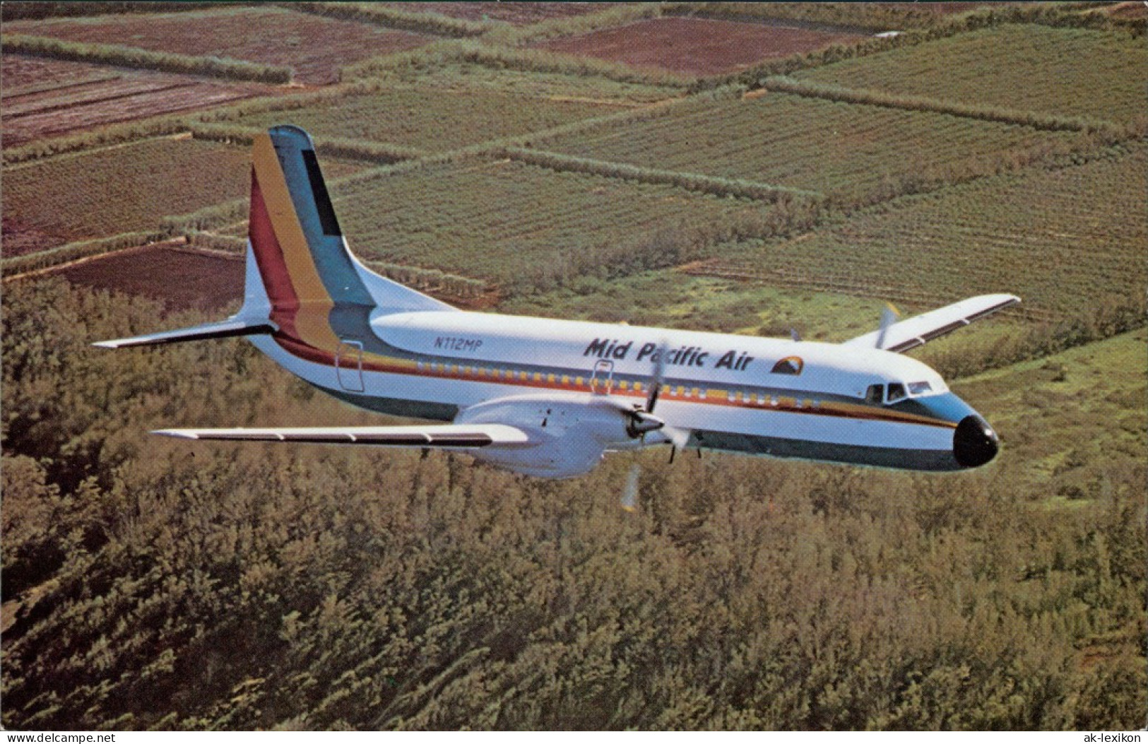 Ansichtskarte  Mid Pacific Airlines YS-11 1990 - 1946-....: Ere Moderne