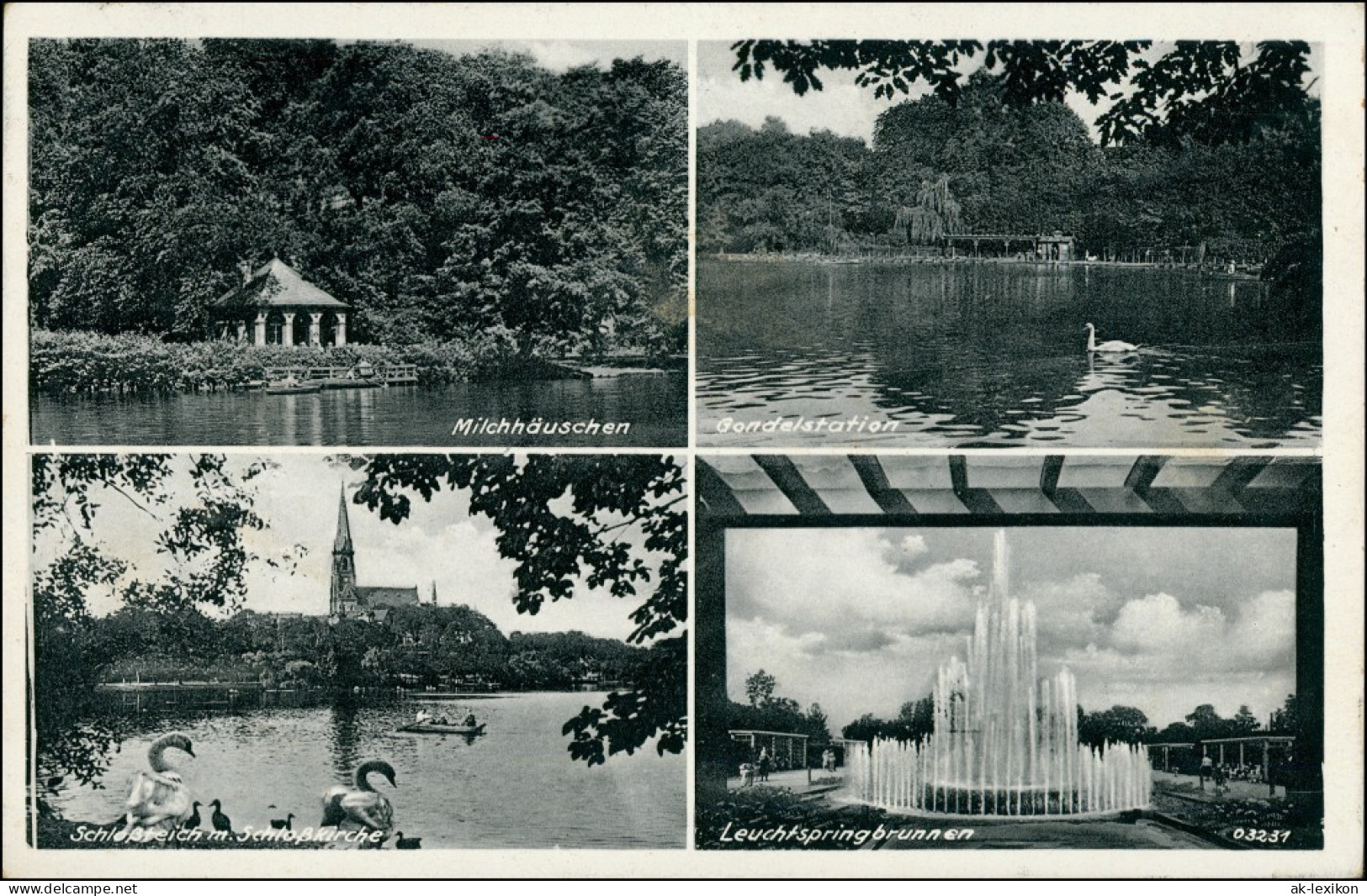 Chemnitz Milchhäuschen Gondel  Schloßteich  1939  Bahnpoststempel Dresden-Hof( - Chemnitz