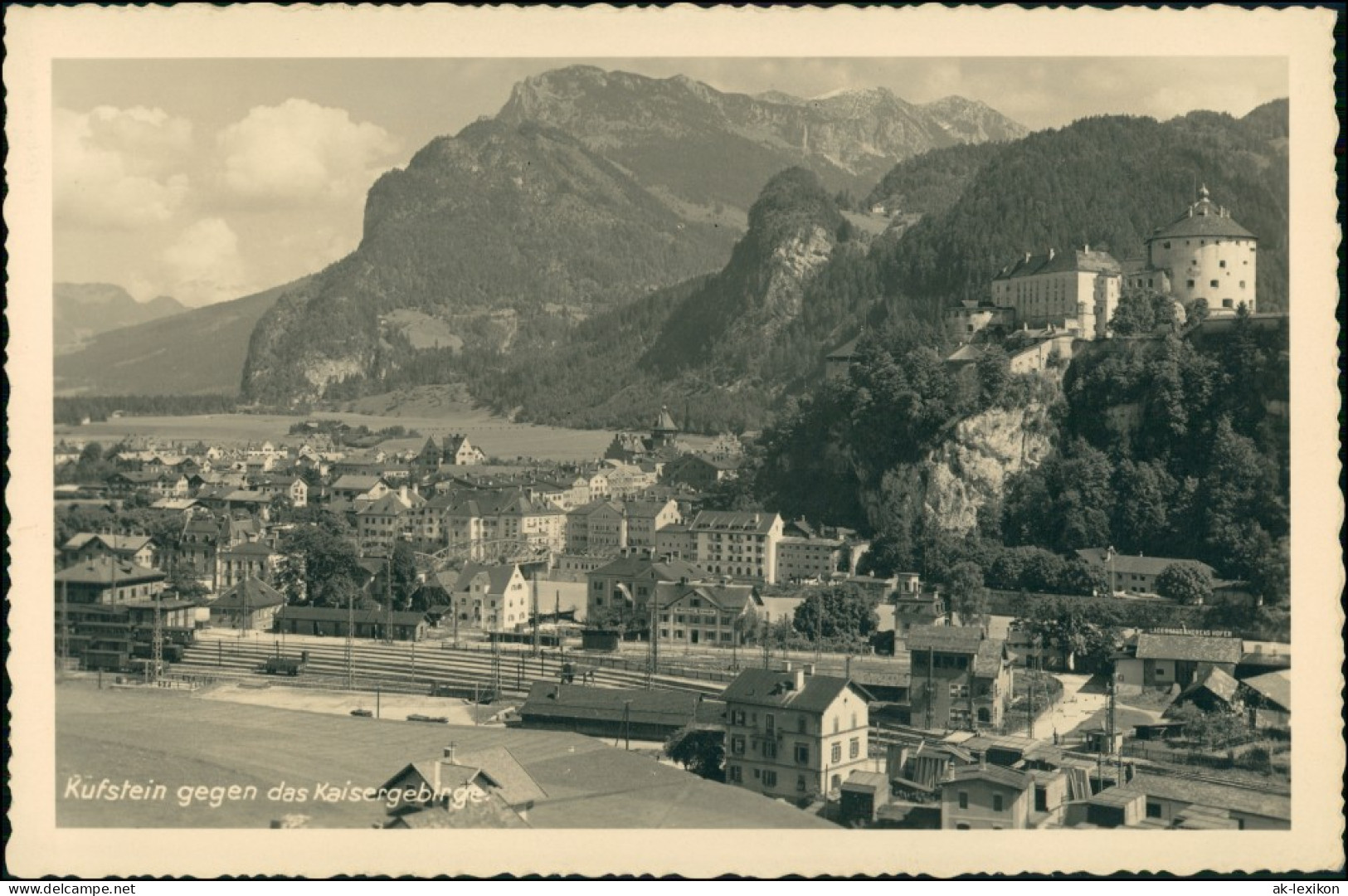 Ansichtskarte Kufstein Stadt, Bahnhof 1932 - Other & Unclassified