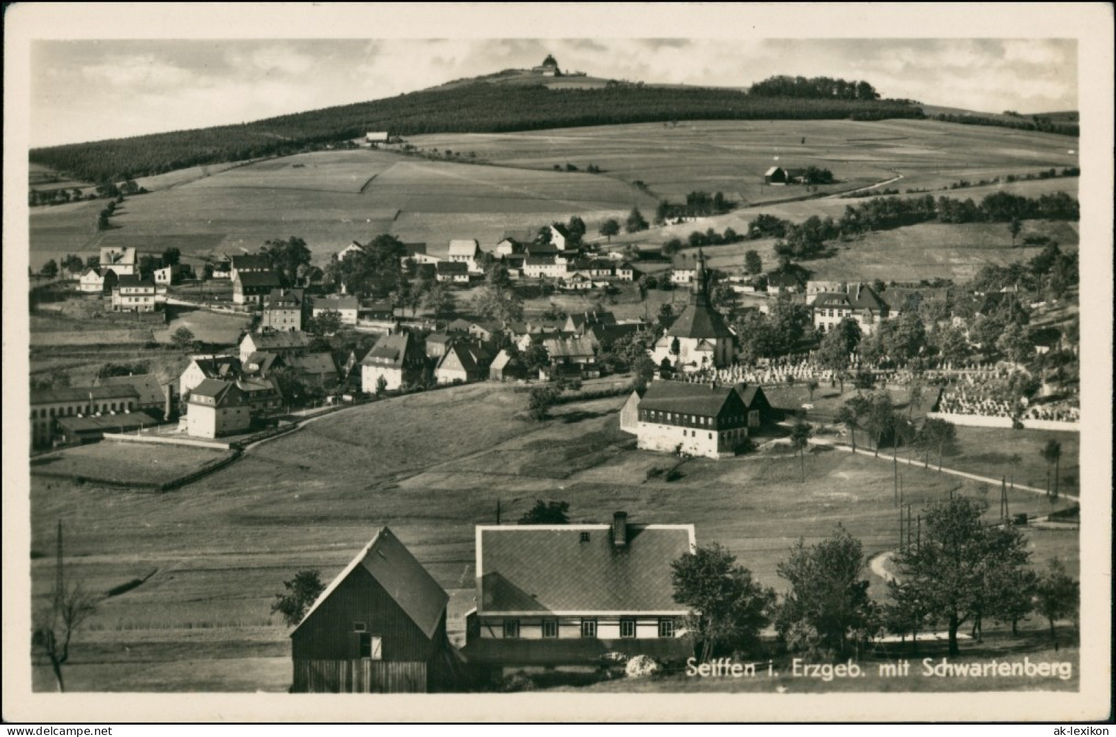 Ansichtskarte Seiffen (Erzgebirge) Stadtpartie 1932 - Seiffen