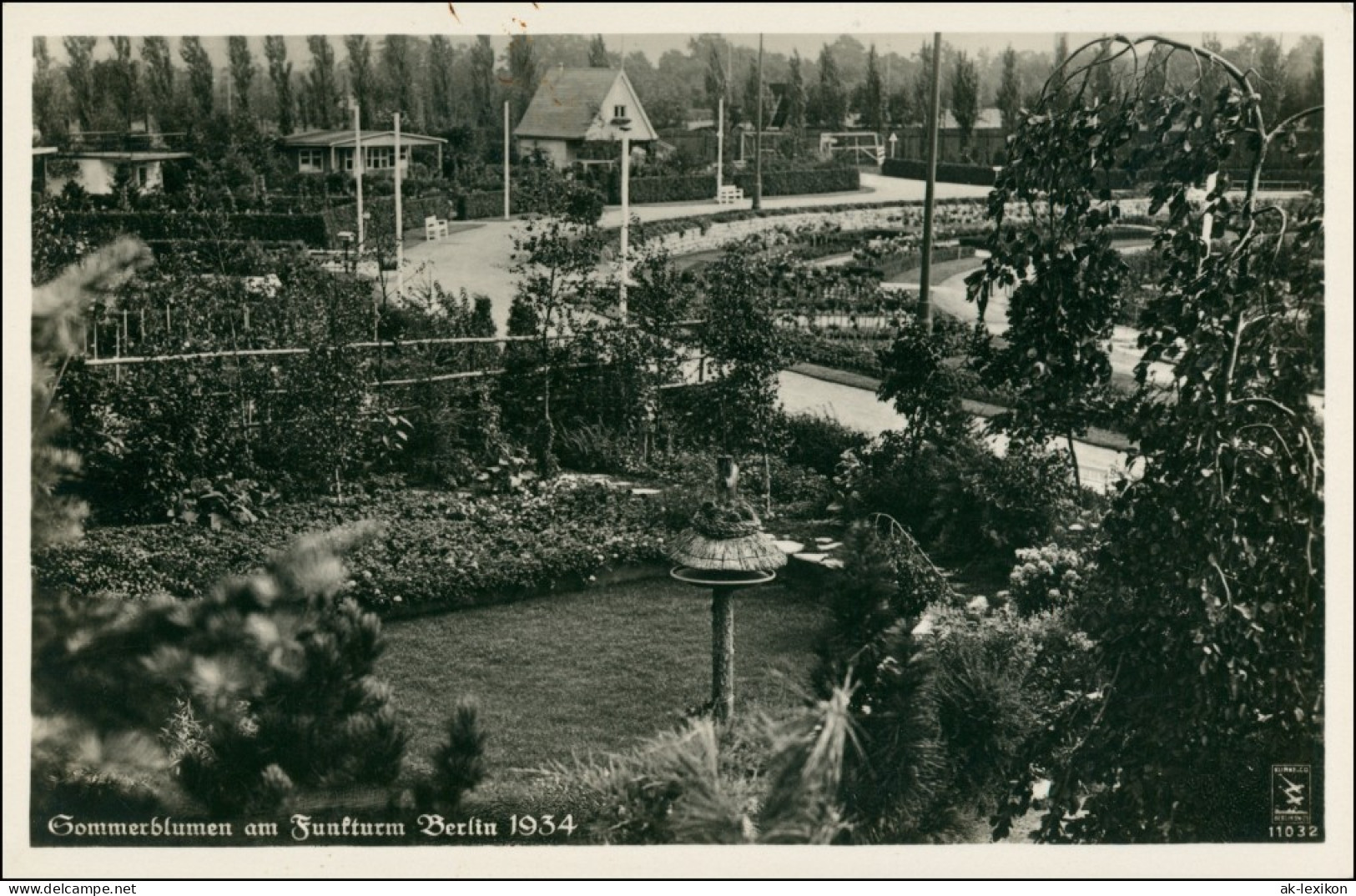 Ansichtskarte Charlottenburg-Berlin Funkturm Ausstellung Sommerblumen 1934 - Charlottenburg