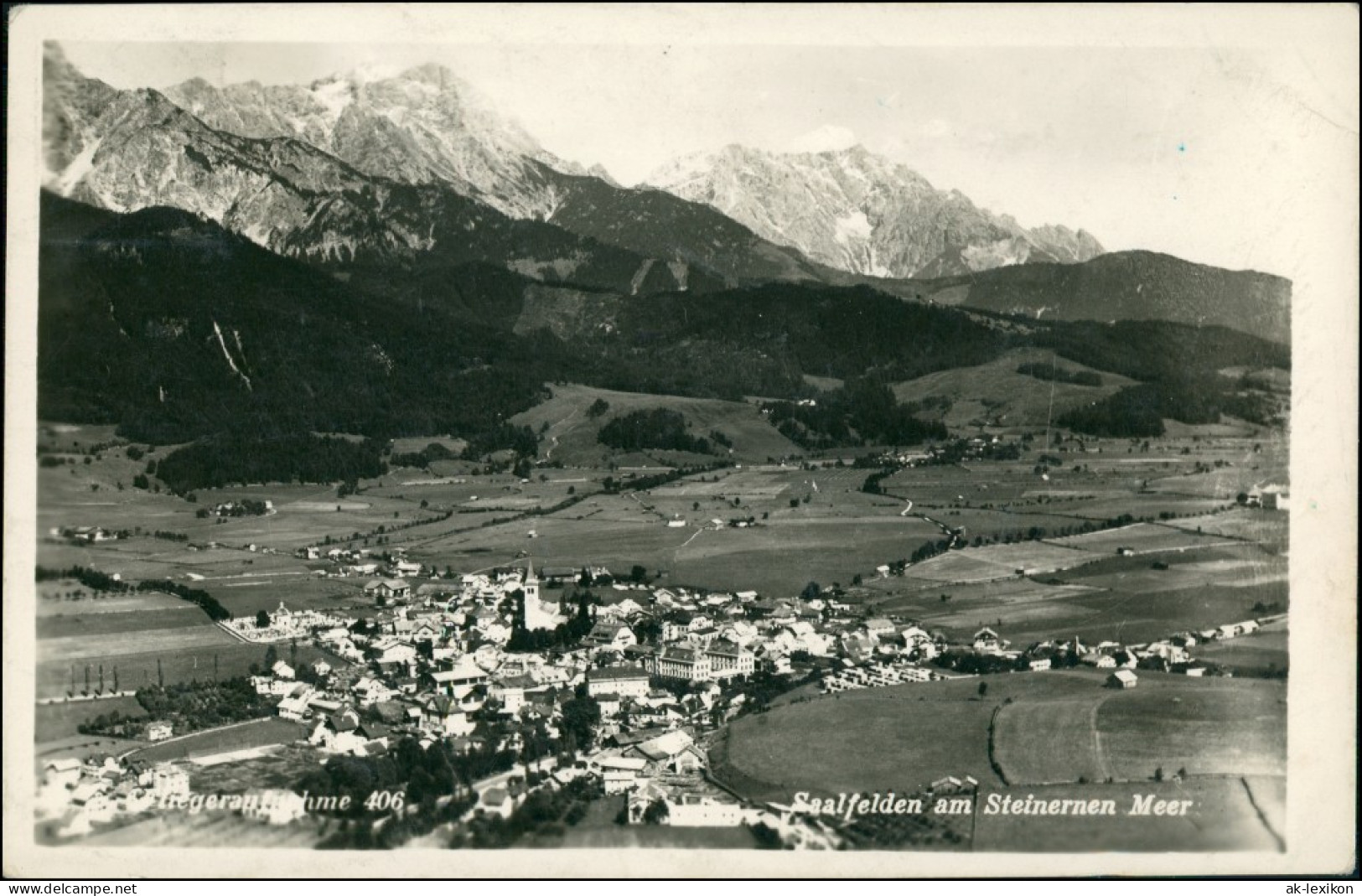 Ansichtskarte Saalfelden Am Steinernen Meer Luftbild 1942 - Other & Unclassified