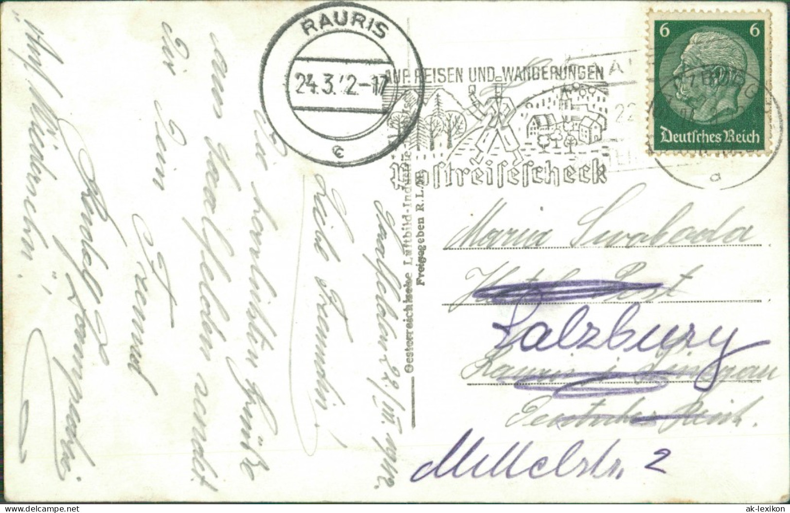 Ansichtskarte Saalfelden Am Steinernen Meer Luftbild 1942 - Other & Unclassified