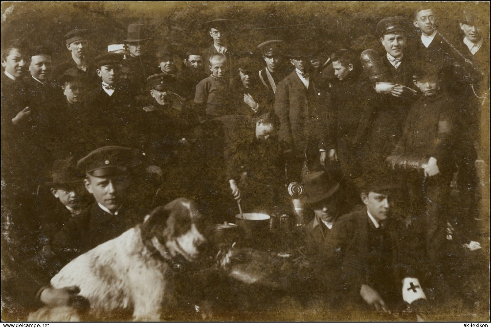 Königsbrück Kinspork Studenten Schüler Beim Kohen Im Felde 1913 - Koenigsbrueck