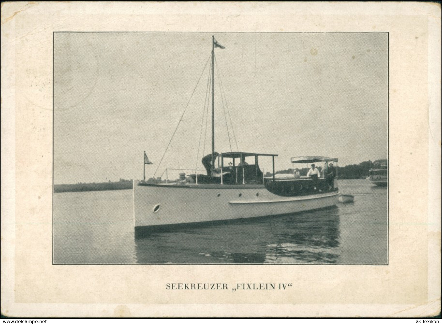 Ansichtskarte  Seekreuzer Fixlein 1929 - Sailing Vessels