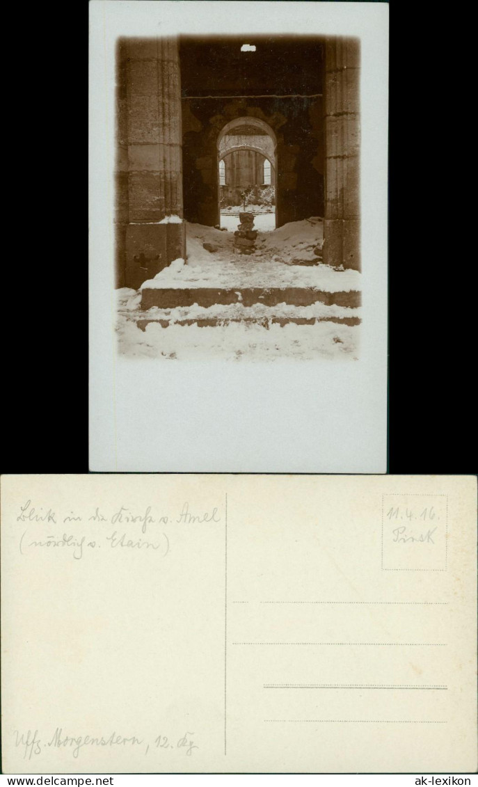 Etain Zerstörte Kirche Amel 1. Weltkrieg Ansichten 1916 Privatfoto - Other & Unclassified