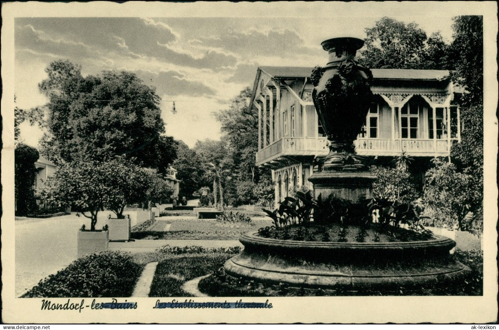 Postcard Bad Mondorf Munneref Straße, Etablissement 1941 - Autres & Non Classés