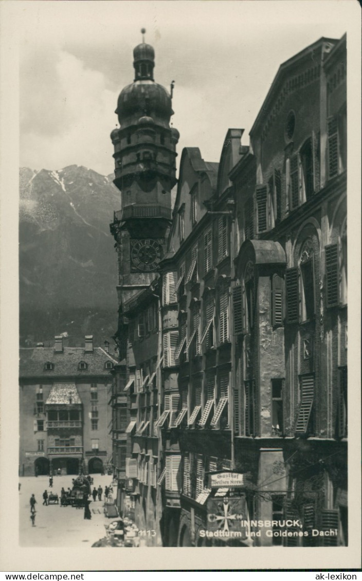 Ansichtskarte Innsbruck Goldenes Dachl - Straße 1930 - Innsbruck