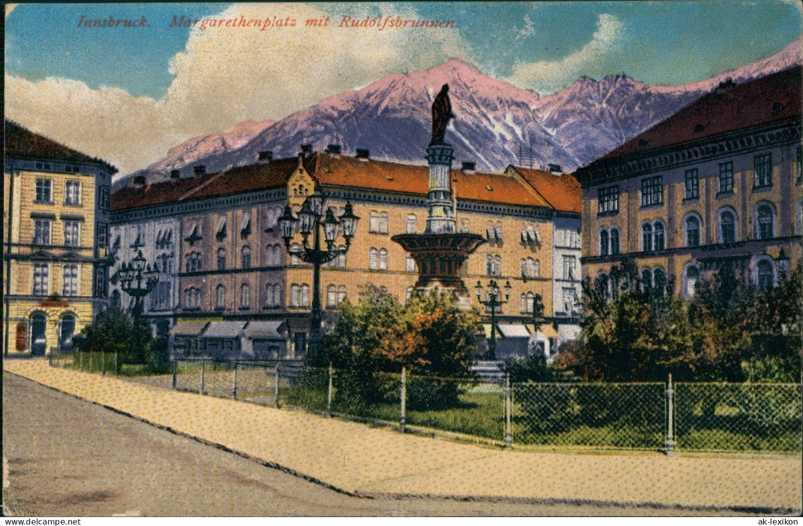 Ansichtskarte Innsbruck Margarethenplatz 1918 - Innsbruck