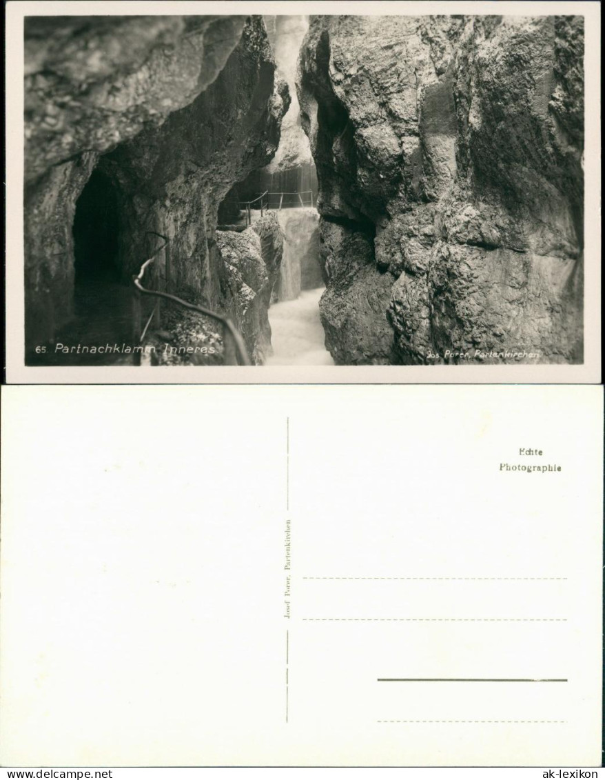 Garmisch-Partenkirchen Partnachklamm  Felsen, Wasserfall, Waterfall 1940 - Garmisch-Partenkirchen