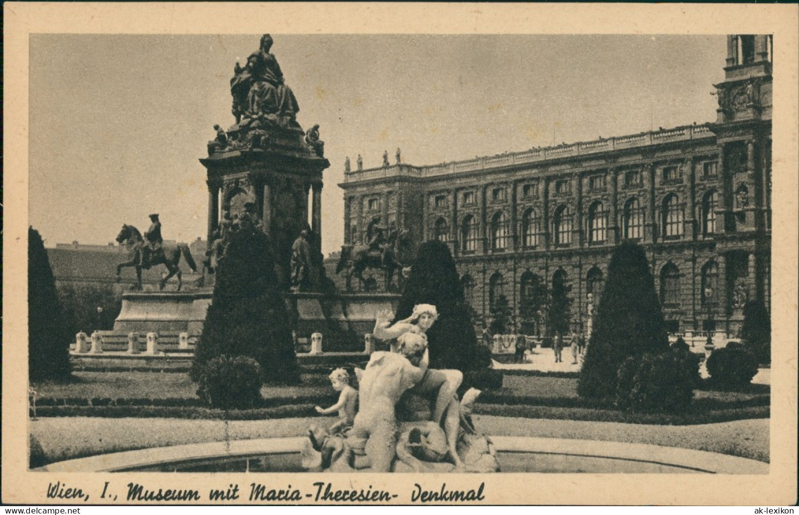 Ansichtskarte Wien Naturhistorisches Nationalmuseum - Denkmal 1928 - Andere & Zonder Classificatie