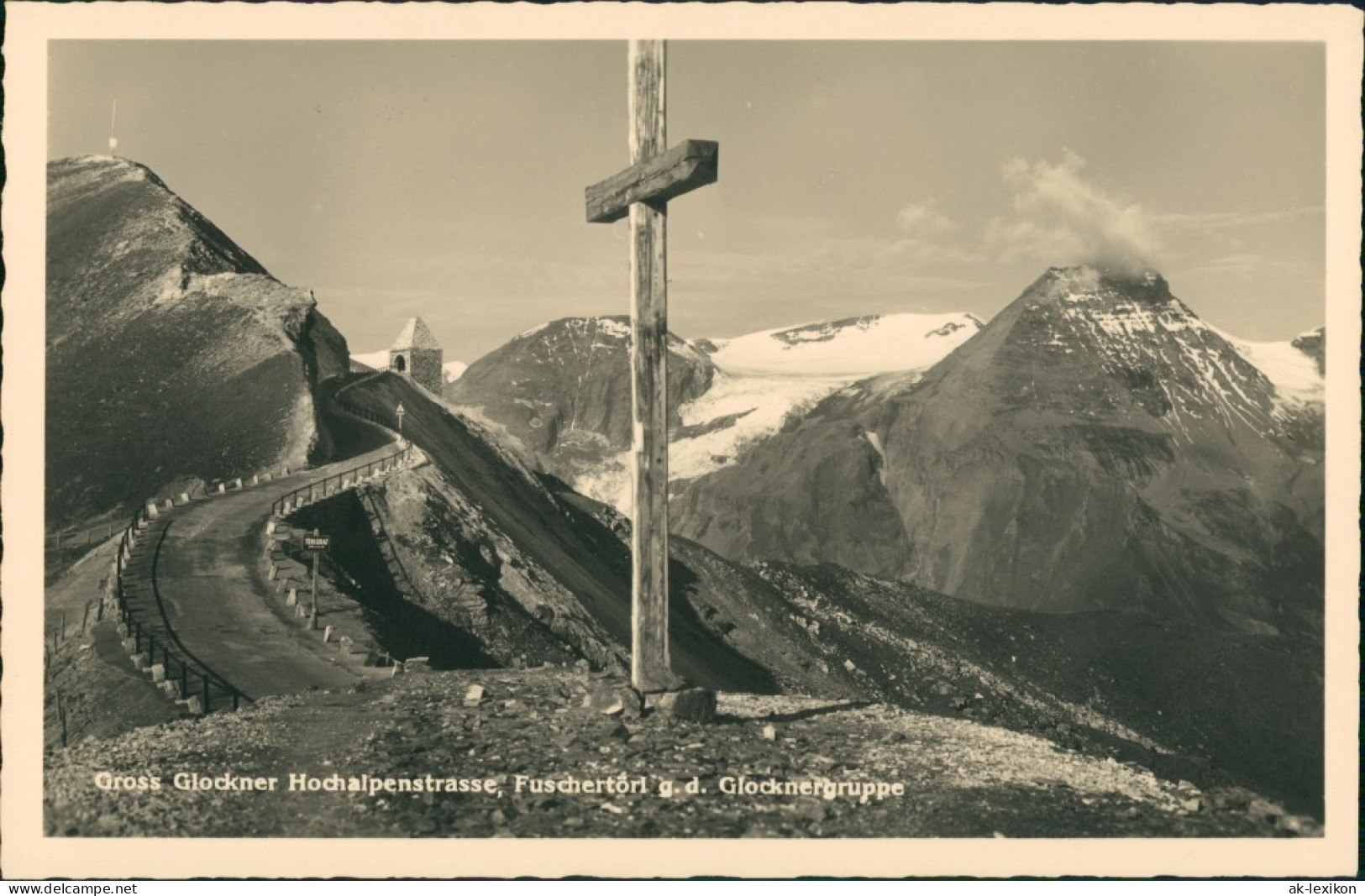 Zell Am See Großglockner Kreuz Am Fuschertorl Glocknergruppe 1949 - Autres & Non Classés