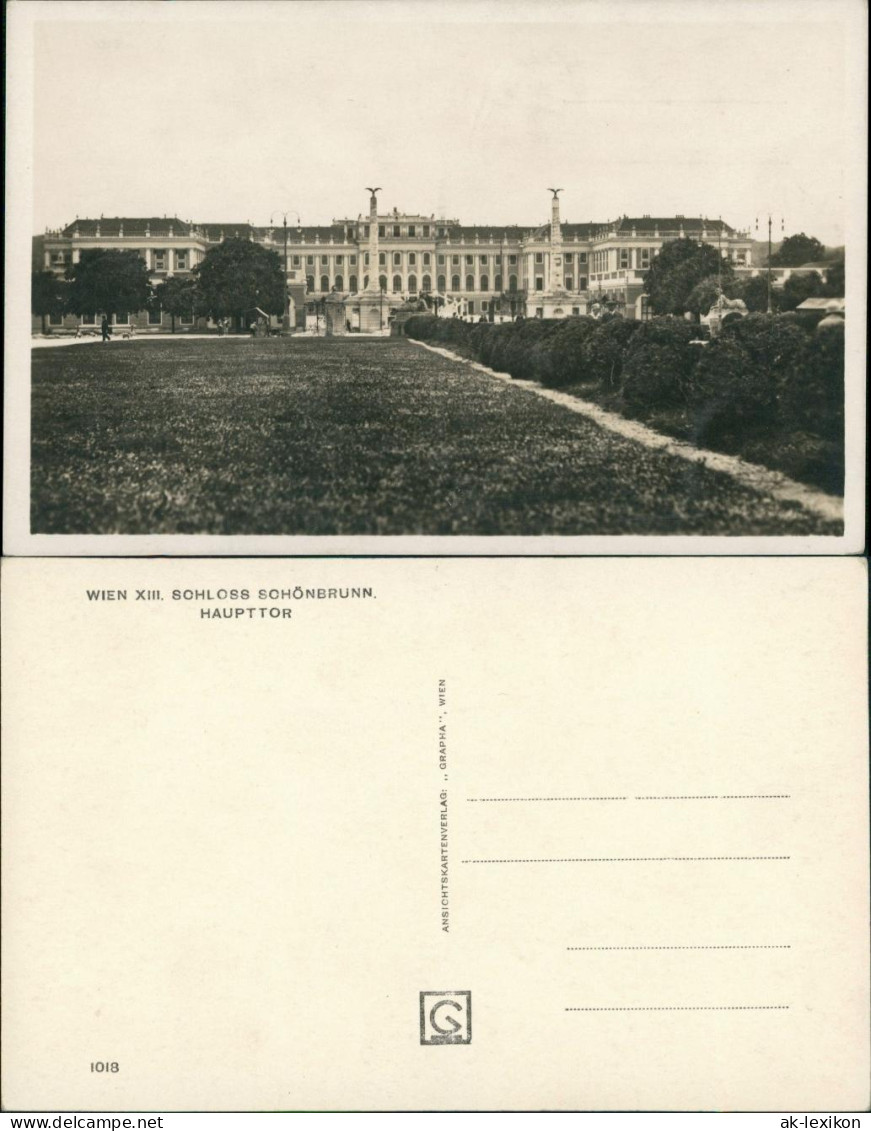 Ansichtskarte Hietzing-Wien Schloss Schönbrunn 1928 - Andere & Zonder Classificatie