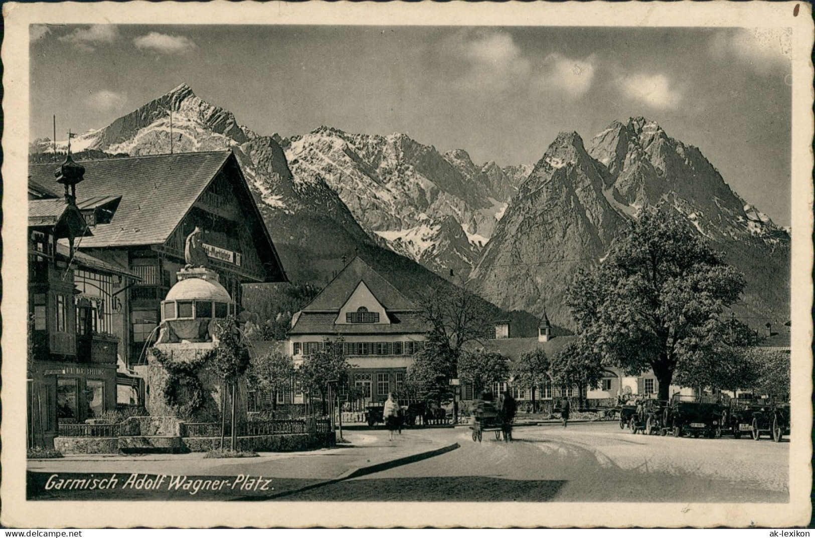 Garmisch-Garmisch-Partenkirchen Häuser, Pferde Fuhrwerk Am  1940 - Garmisch-Partenkirchen