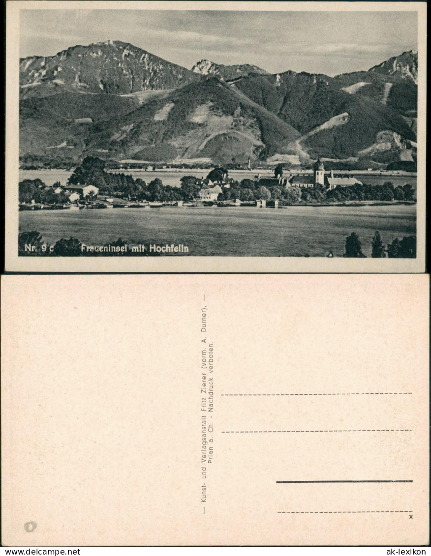 Chiemsee Fraueninsel Chiemsee Alpen Fernansicht Mit Hochfelln 1930 - Chiemgauer Alpen