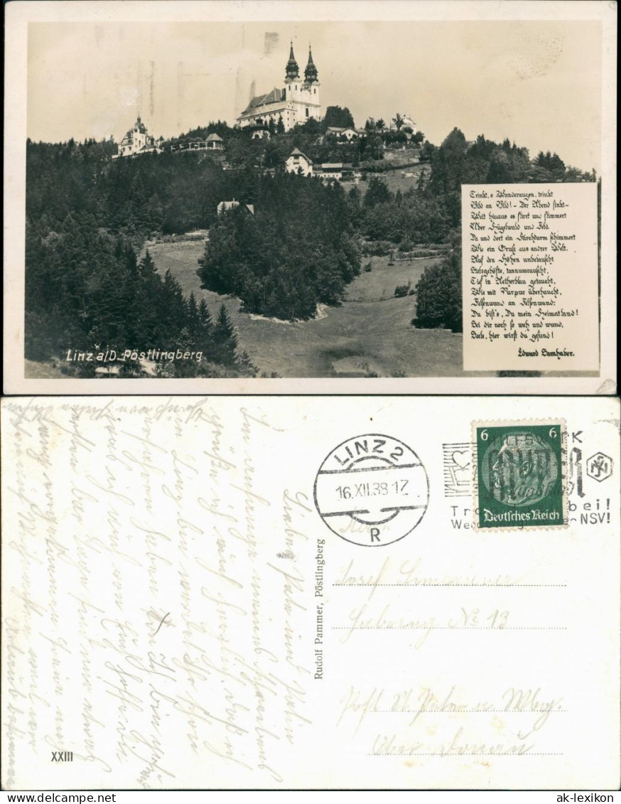 Ansichtskarte Linz Blick Auf Die Stadt 1938 - Other & Unclassified