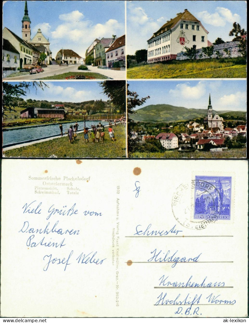 Ansichtskarte Pischelsdorf In Der Steiermark Straßen, Stadt 1956 - Otros & Sin Clasificación