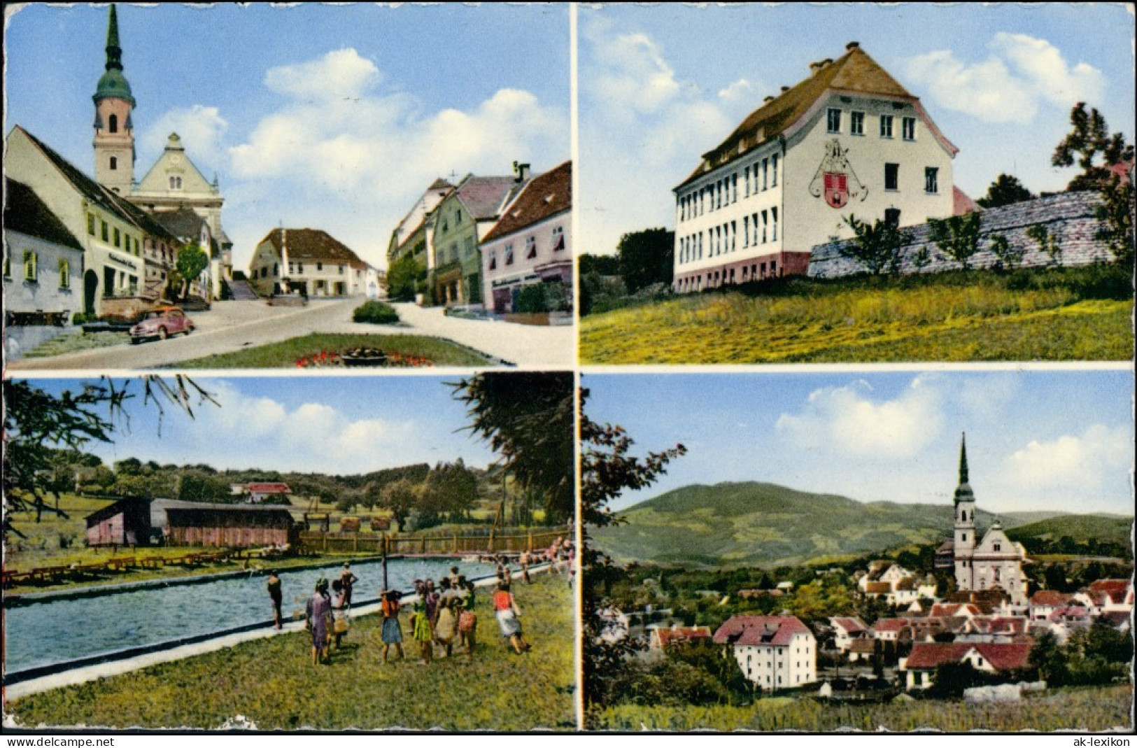 Ansichtskarte Pischelsdorf In Der Steiermark Straßen, Stadt 1956 - Other & Unclassified