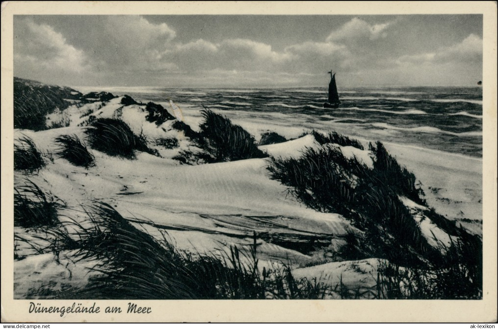 Postcard Henkenhagen Ustronie Morskie Dünen - Strand 1937 - Pommern