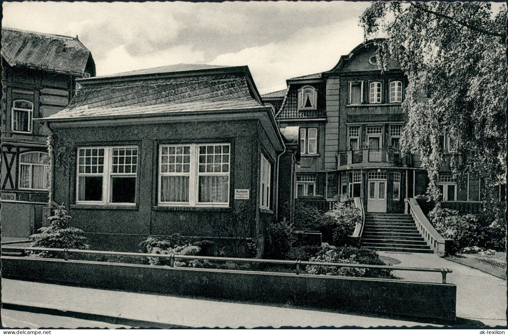 Ansichtskarte Bad Nenndorf Partie Am Kurheim Hannover 1955 - Bad Nenndorf