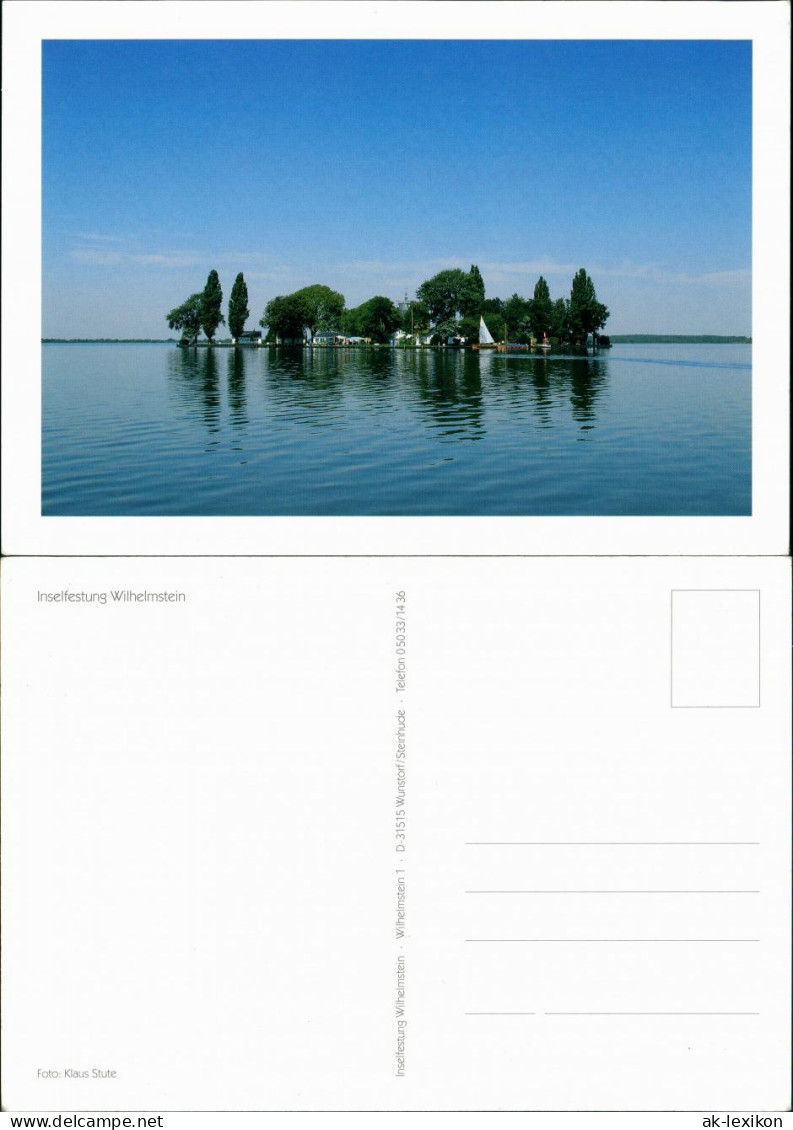Ansichtskarte Wunstorf Inselfestung Wilhelmstein Echtfoto-AK Klaus Stute 2000 - Wunstorf