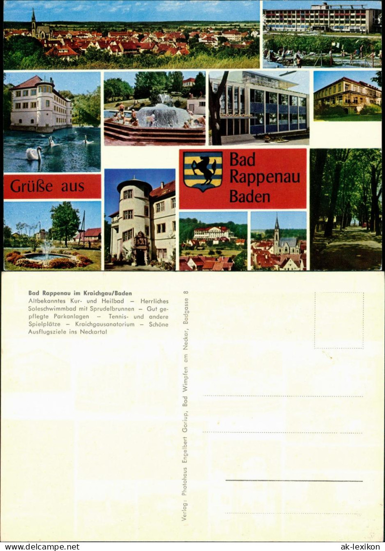 Bad Rappenau Stadtteilansichten Mehrbild-AK Baden Kraichgau 1970 - Bad Rappenau