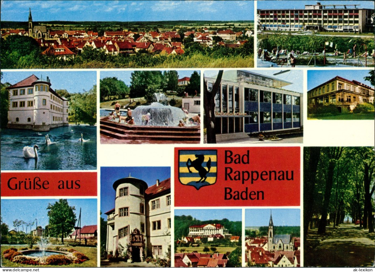 Bad Rappenau Stadtteilansichten Mehrbild-AK Baden Kraichgau 1970 - Bad Rappenau