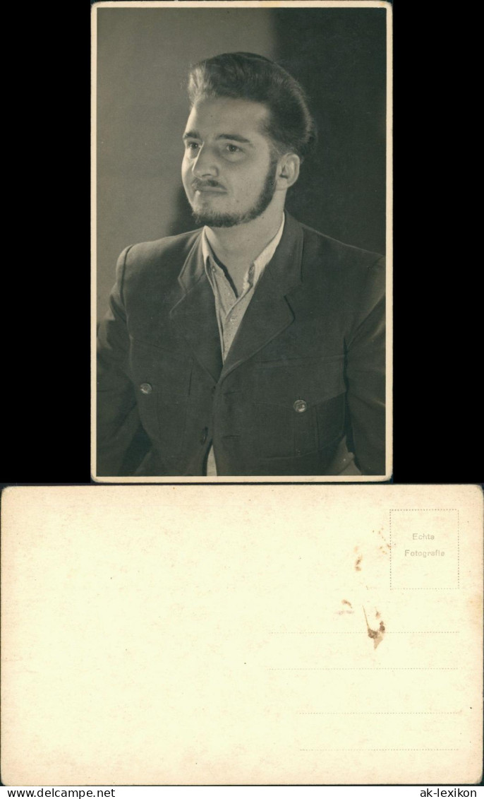 Menschen Soziales Leben Mann Männer Porträt Foto 1940 Privatfoto - Personnages