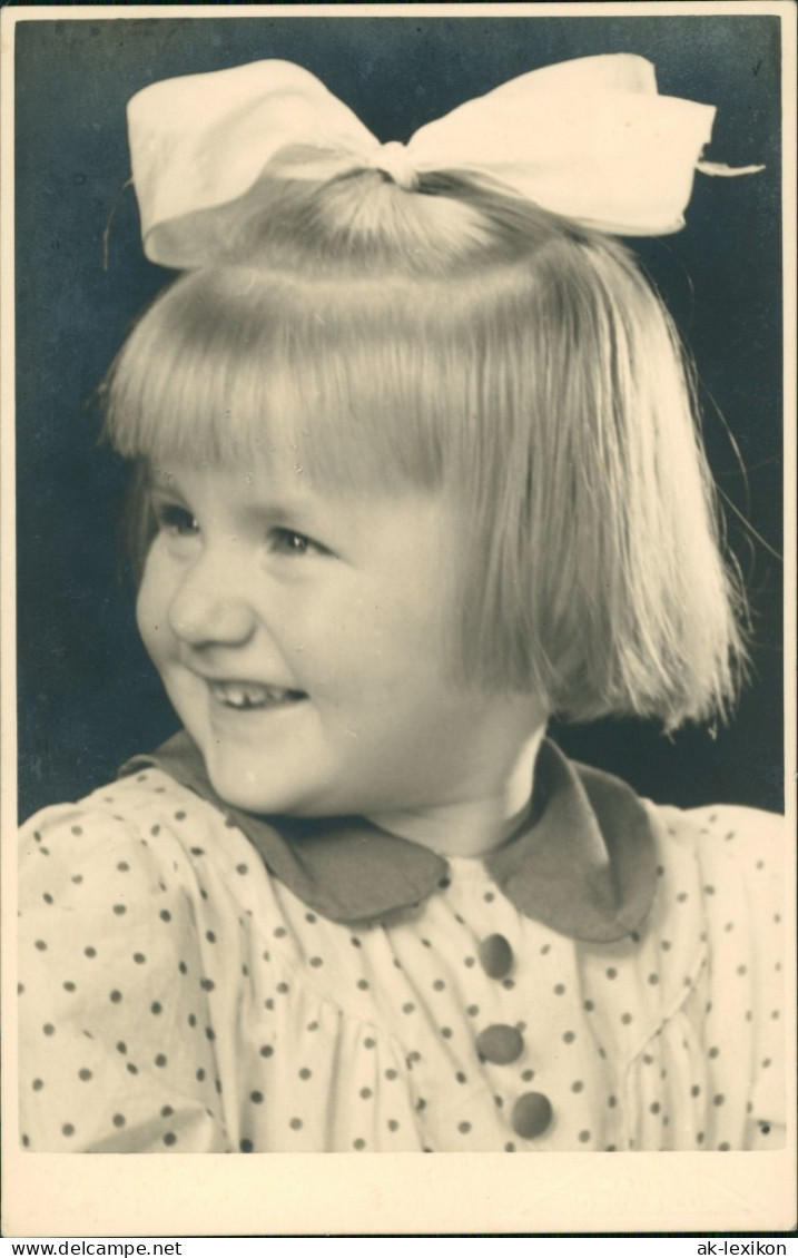 Atelier Echtfoto Kind Mädchen (aus Wien) Child Photo 1934 Privatfoto - Portraits