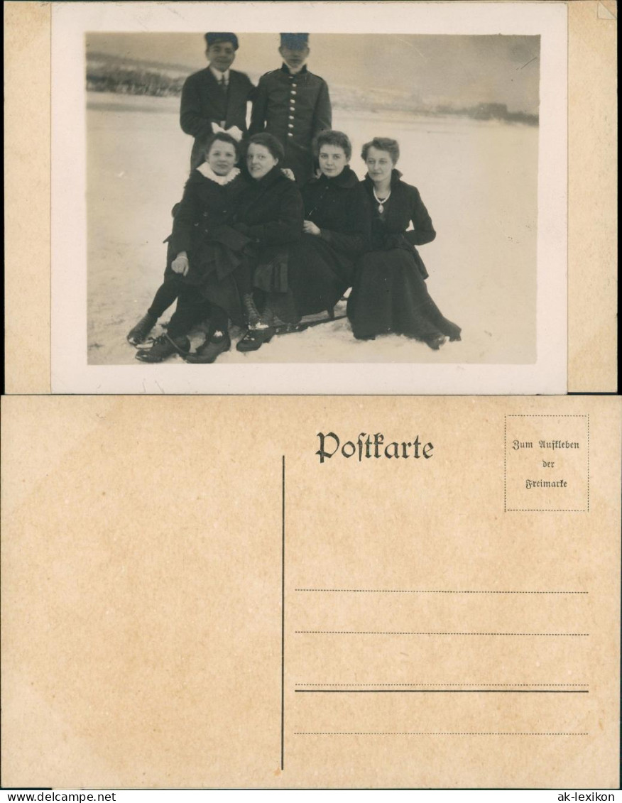 Fotokunst Fotomontage Gruppenfoto Menschen Soziales Leben 1930 Privatfoto - Sin Clasificación