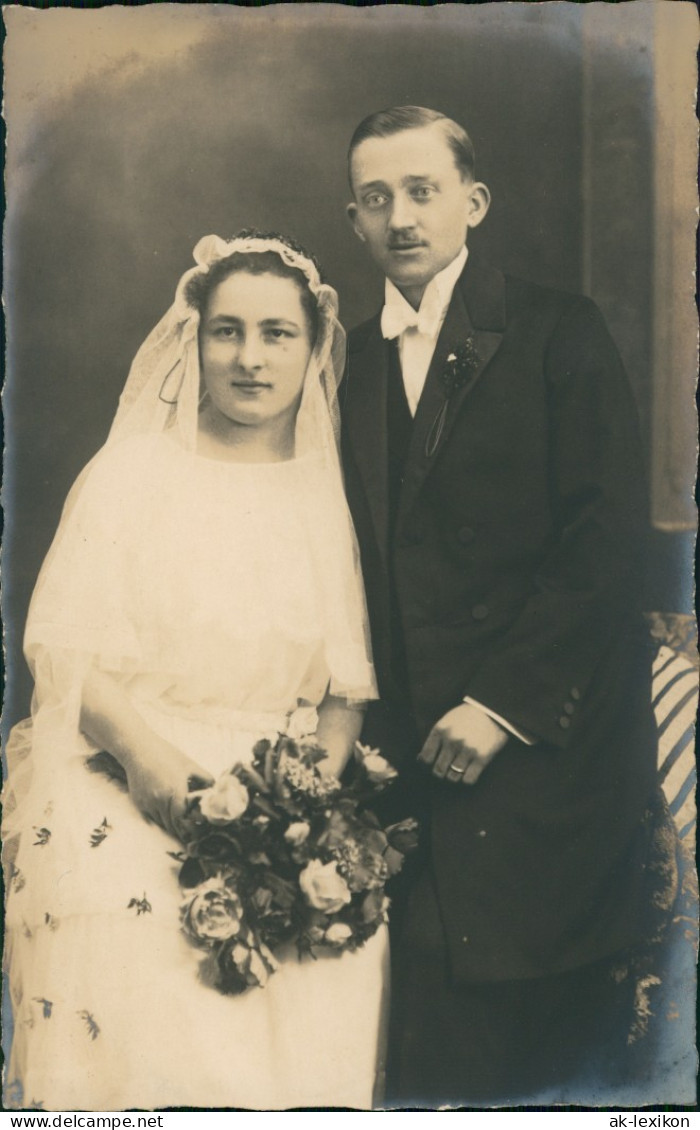 Menschen Soziales Leben Liebespaar Hochzeit Hochzeitspaar 1910 Privatfoto - Couples