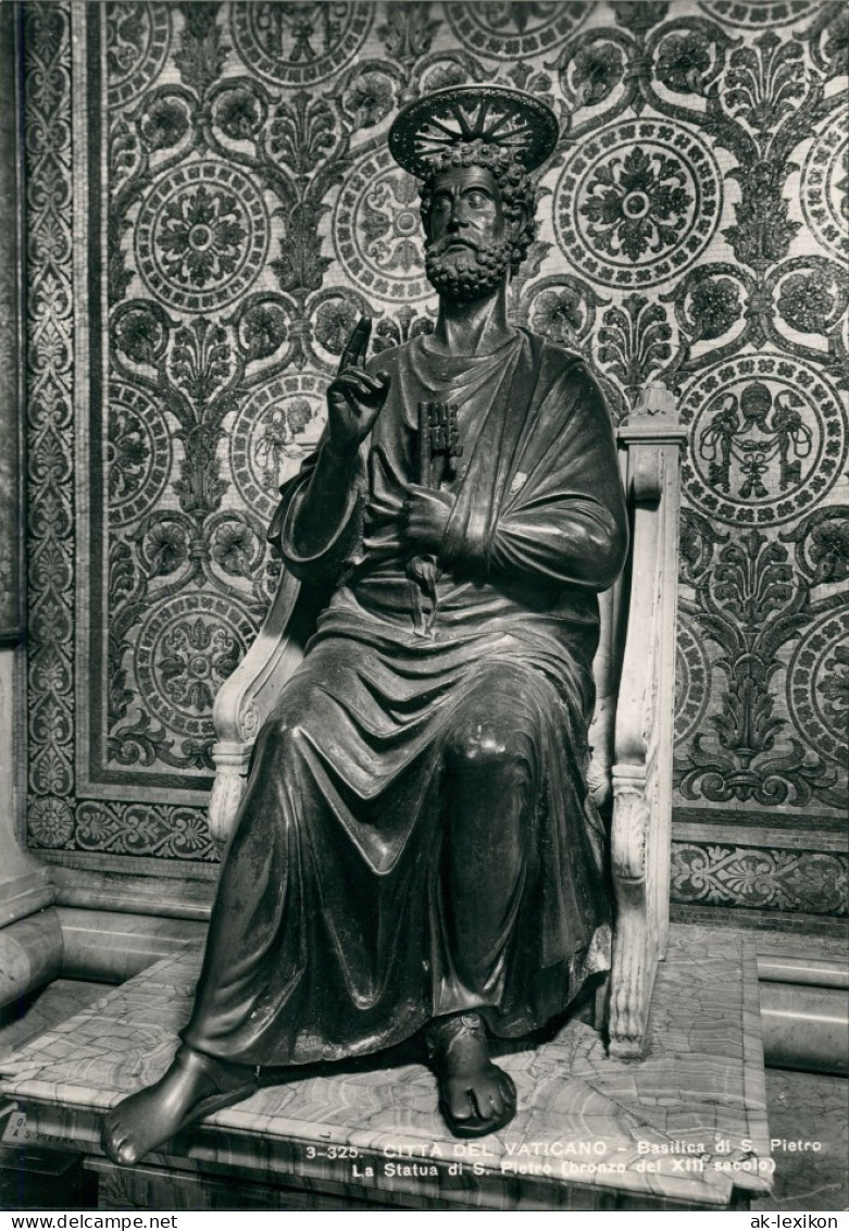 Vatikanstadt Rom Basilique De St. Pierre - Statue De St. Pierre 1962 - Vaticano