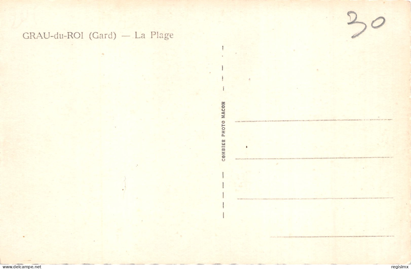 30-GRAU DU ROI-N°352-C/0209 - Other & Unclassified