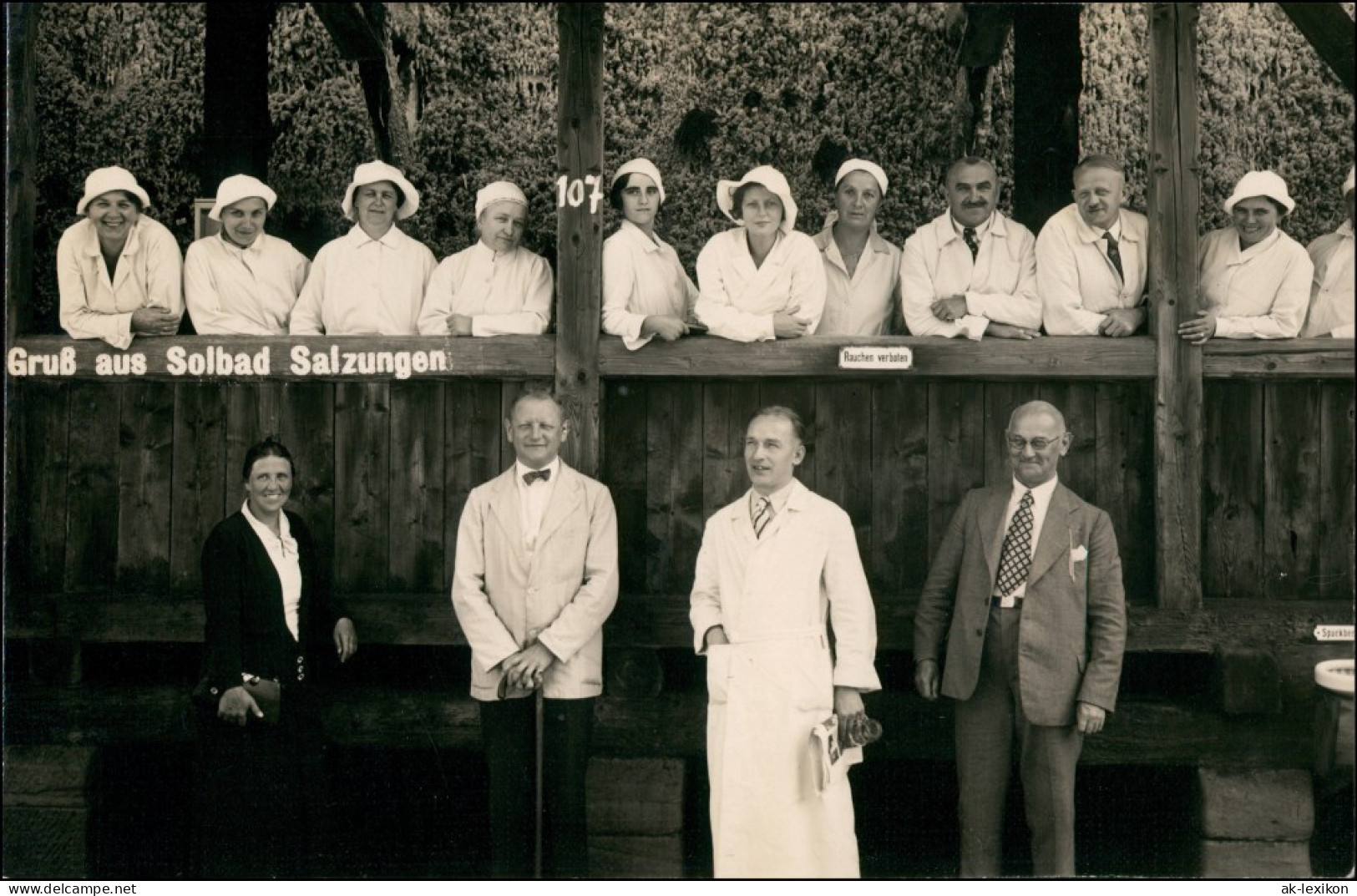 Foto Bad Salzungen Ärzte Und Schwestern, Kuranlagen 1934 Privatfoto - Bad Salzungen